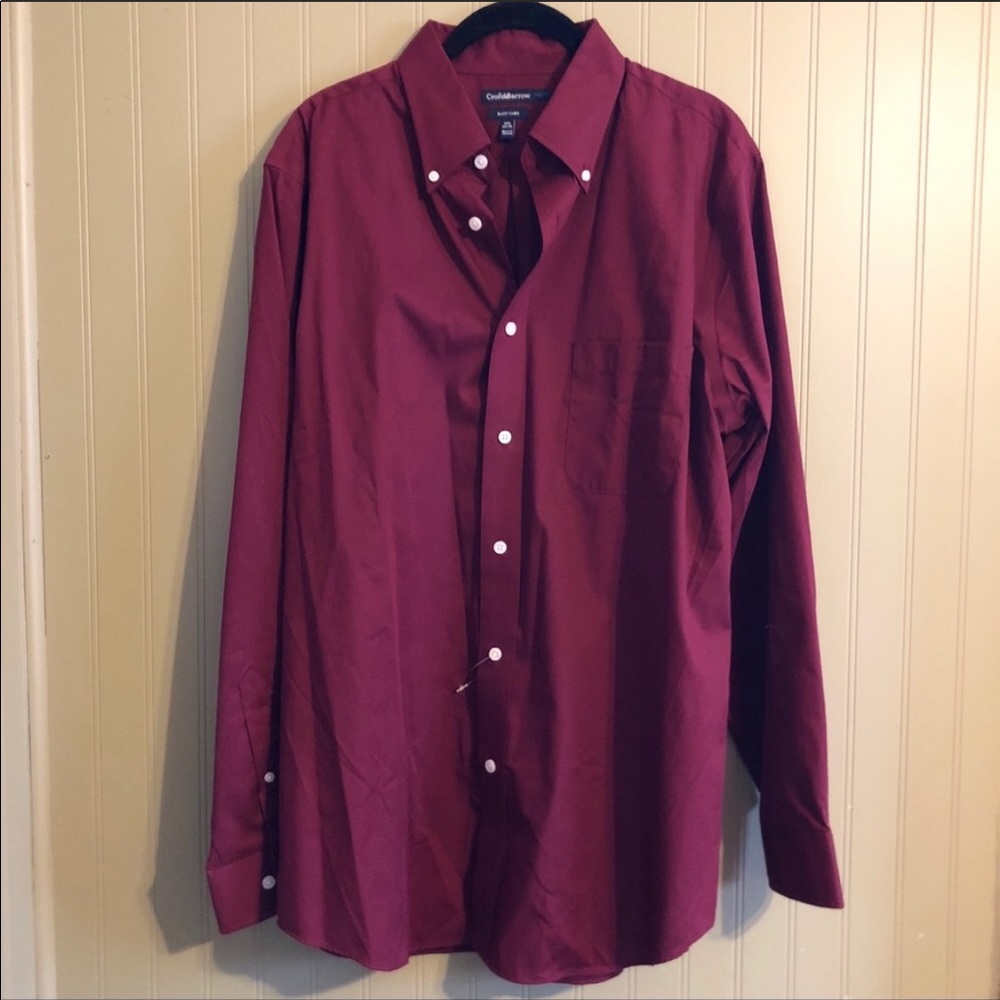 Croft & Barrow Wine Button Down Shirt